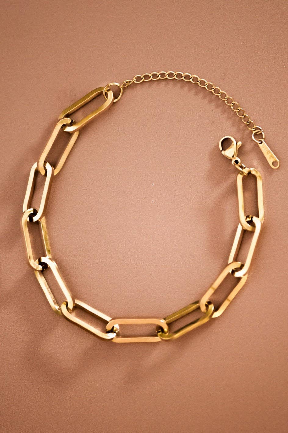 18K Gold Plated Waterproof Stainless Steel Chain Bracelet
