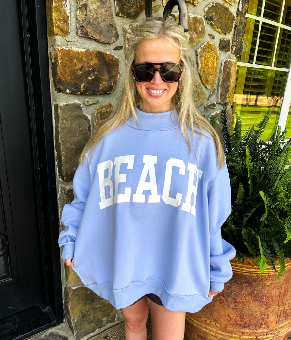 Lake & Beach Reversible Mock-Neck Sweatshirt