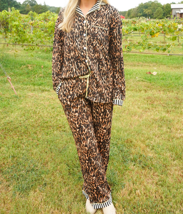 Luxe Leopard Pajama Set