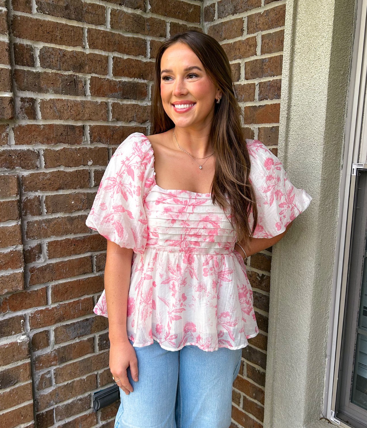 Bella Pink Floral Top