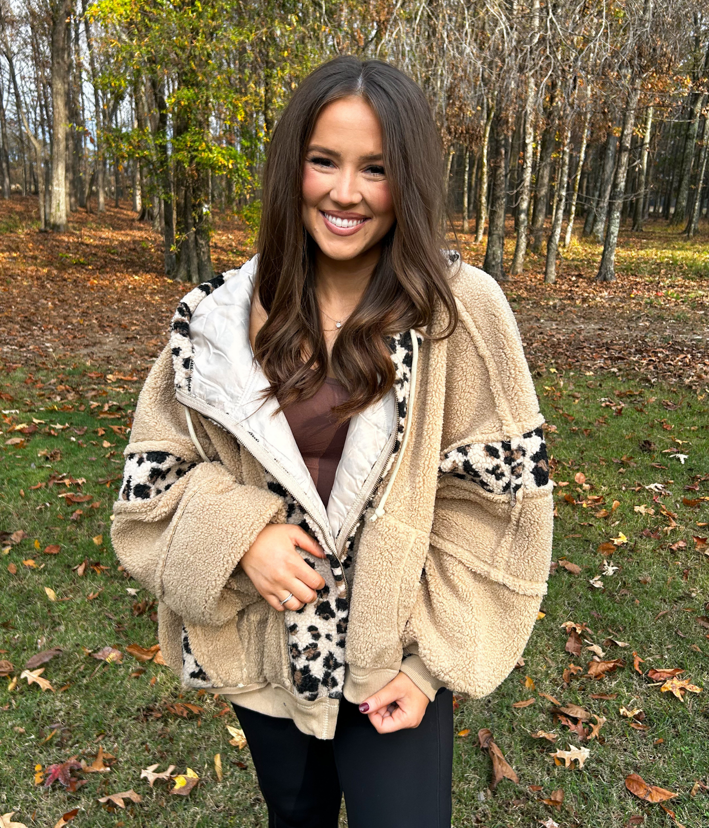 Leopard Fleece Jacket