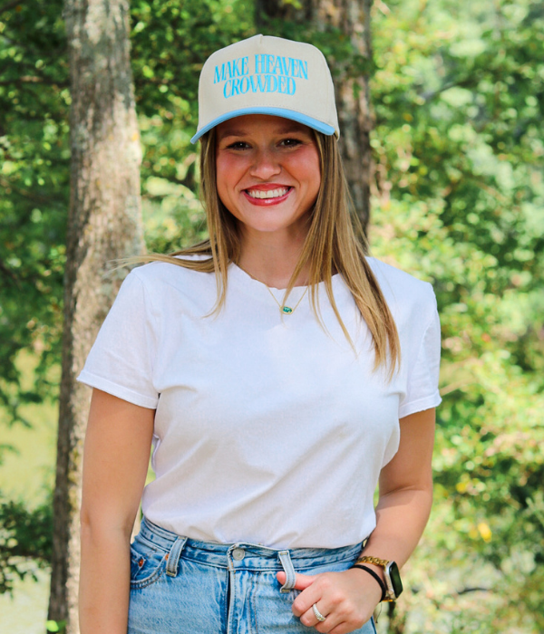 Make Heaven Crowded Embroidered Hat