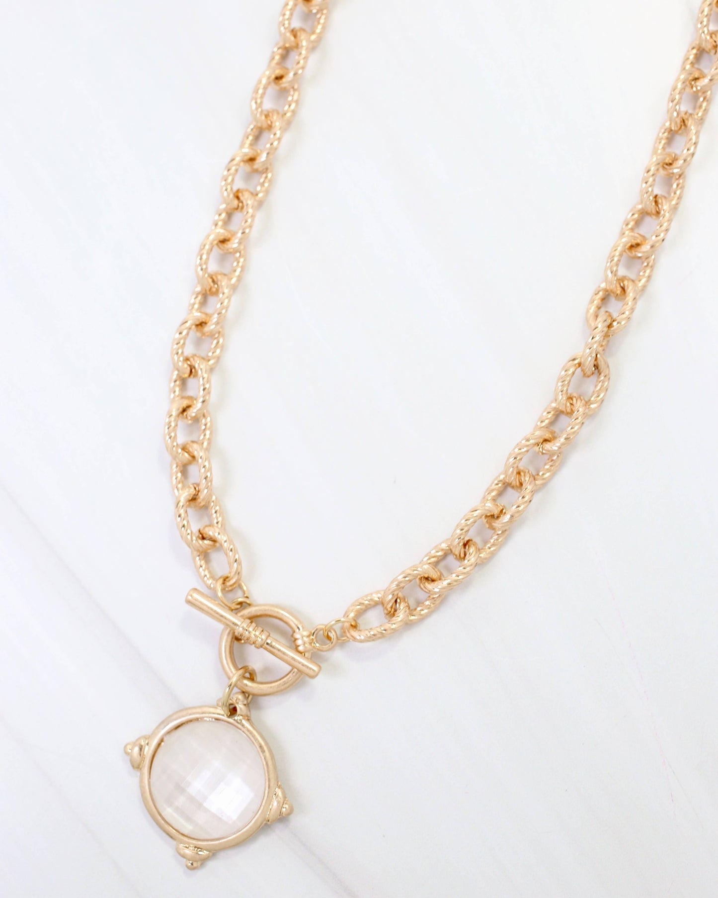 The Monroe Gold Chain Pendant Necklace