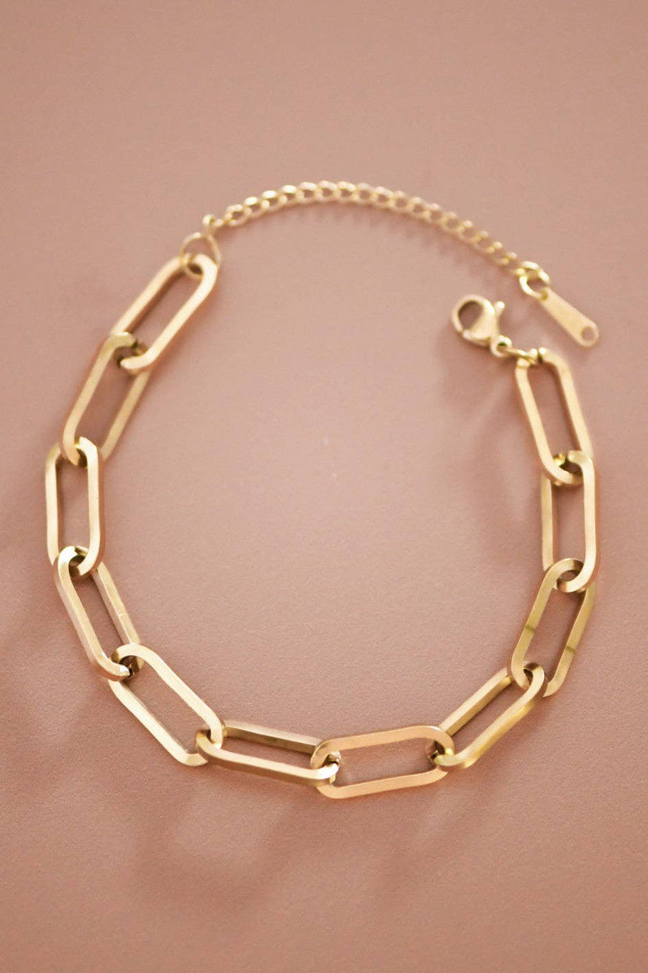 18K Gold Plated Waterproof Stainless Steel Chain Bracelet