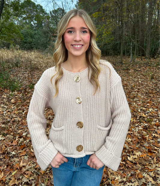 The Emery Button Sweater