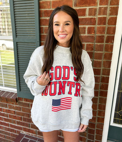 God's Country Reversible Mock Neck Sweatshirt