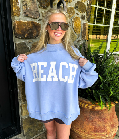 Lake & Beach Reversible Mock-Neck Sweatshirt