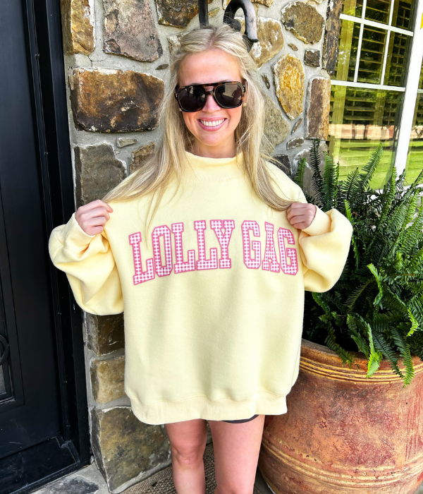 Dilly Dally & Lolly Gag Reversible Mock-Neck Sweatshirt