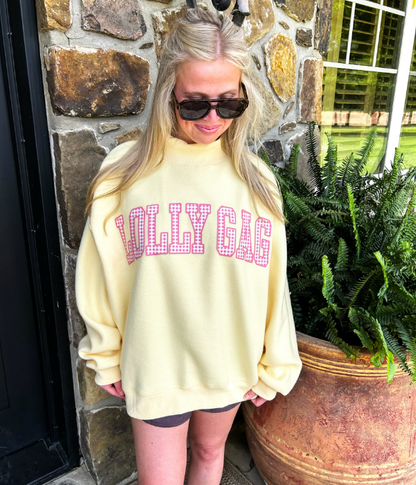 Dilly Dally & Lolly Gag Reversible Mock-Neck Sweatshirt