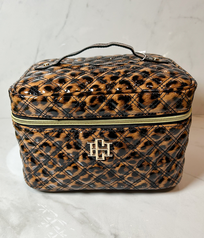 Hampton Train Case Leopard