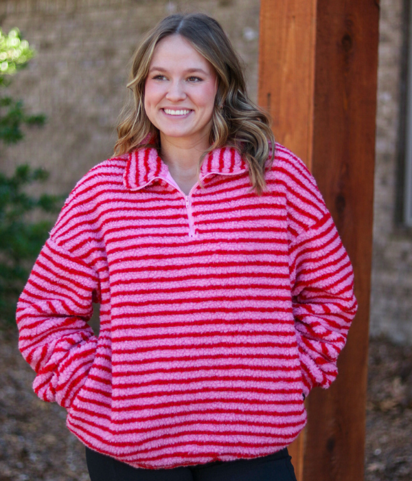 Sweet Dreams Stripe Pullover