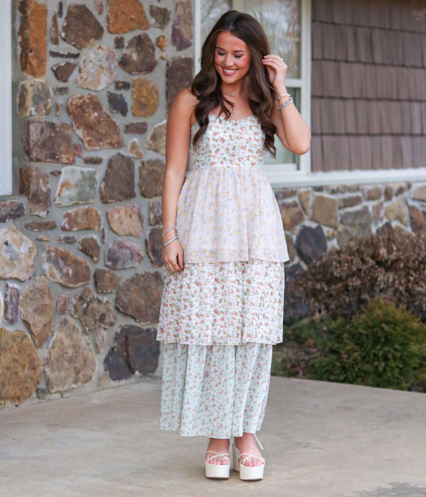 The Emma Floral Tiered Dress