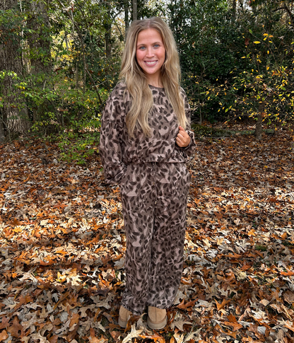 Leopard Lounge Set