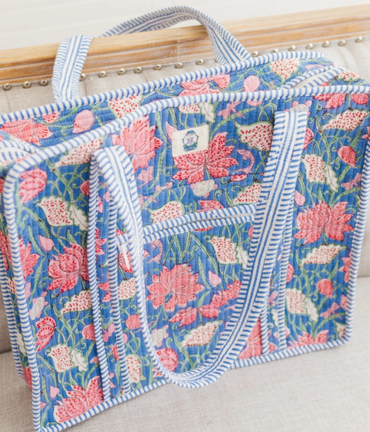 Seascape Zipper Tote Bag - Regular