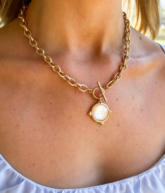 The Monroe Gold Chain Pendant Necklace