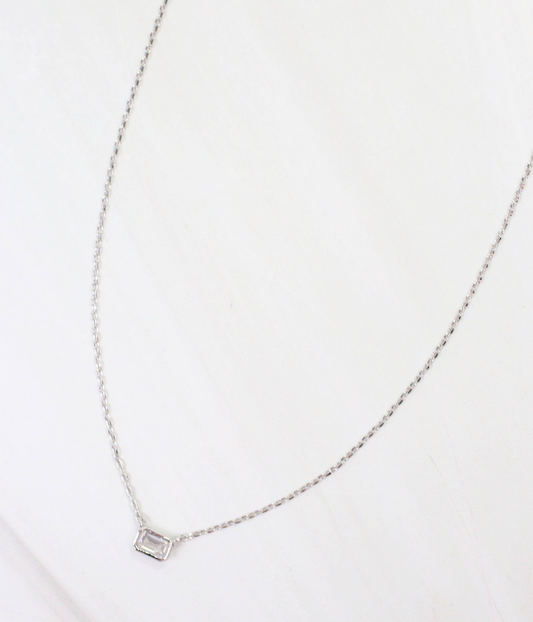 Marlowe Mini Pendant Necklace Silver