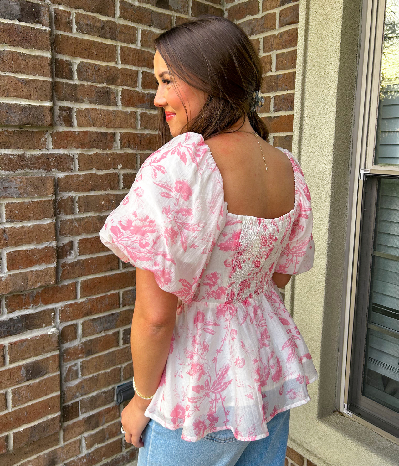 Bella Pink Floral Top