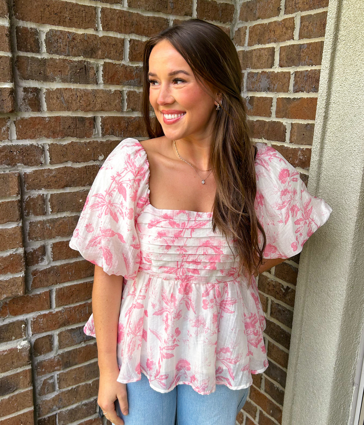 Bella Pink Floral Top