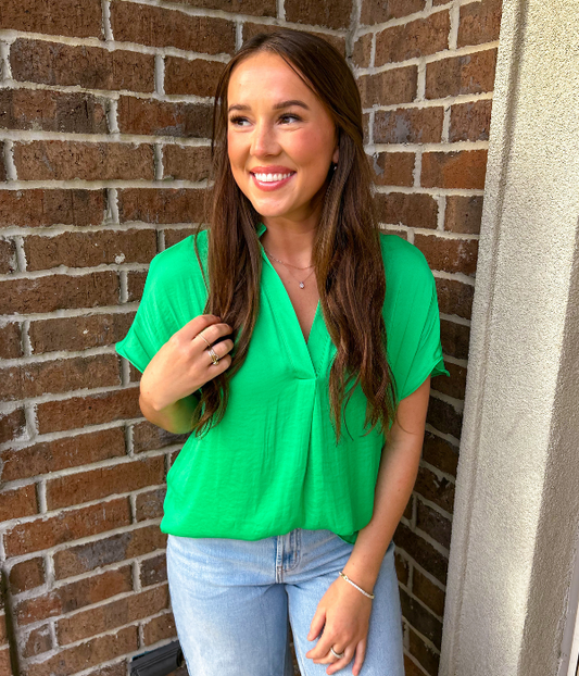 The Morgan Top - Green