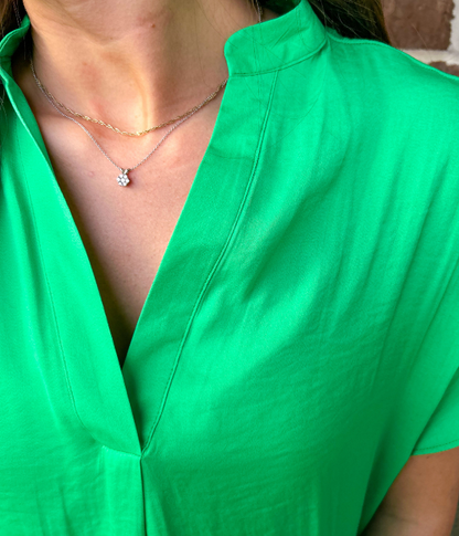 The Morgan Top - Green