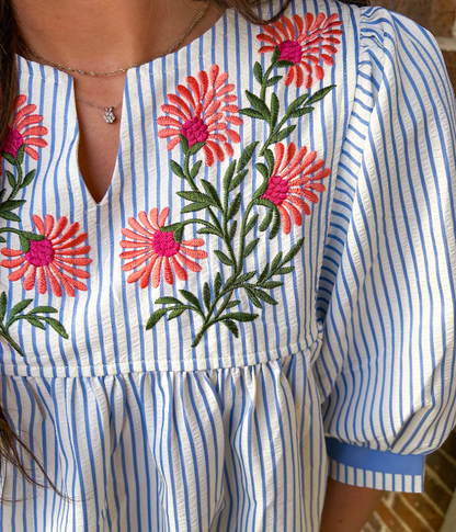 Hampton Embroidered Top
