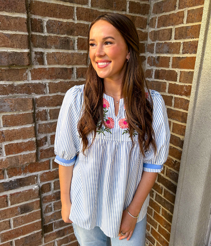Hampton Embroidered Top