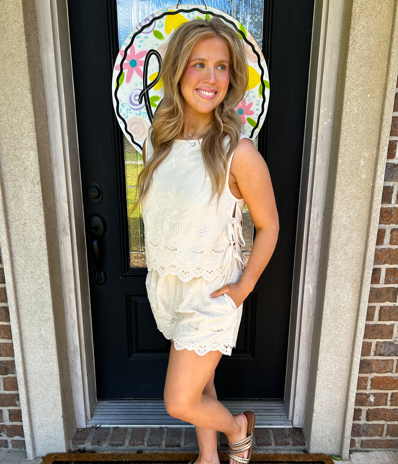Lillian Embroidered Shorts