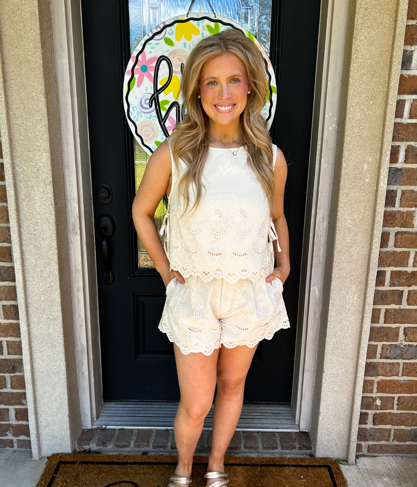 Lillian Embroidered Shorts
