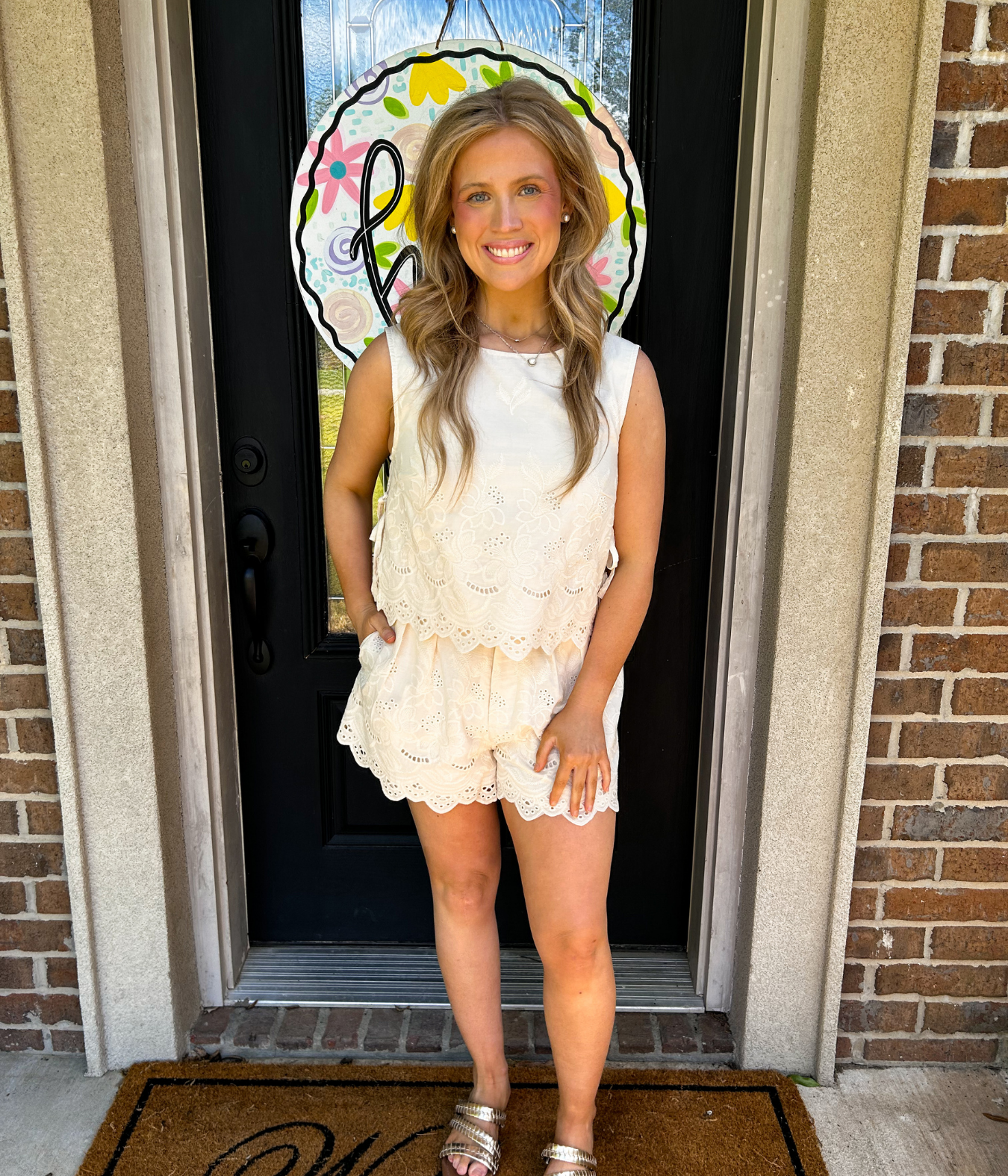 Lillian Embroidered Shorts