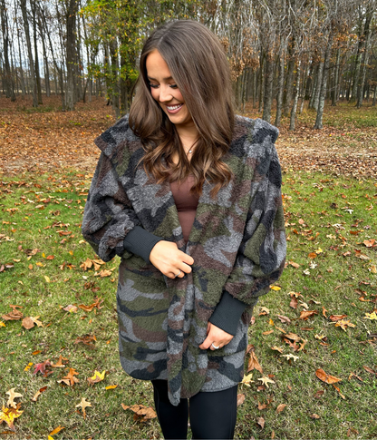 Camo Sherpa Jacket