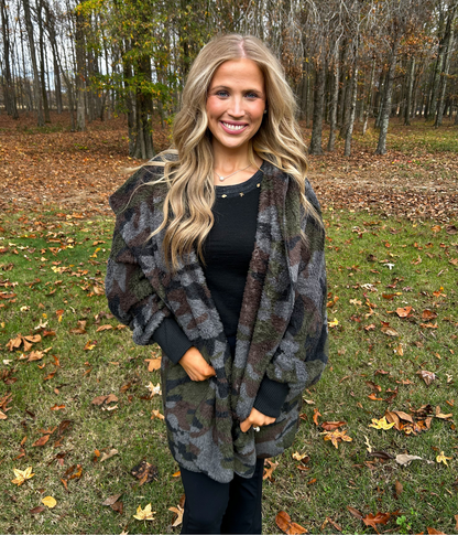 Camo Sherpa Jacket