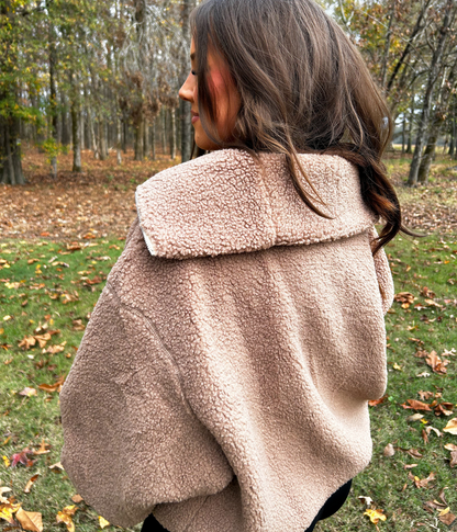 Espresso Sherpa Pullover