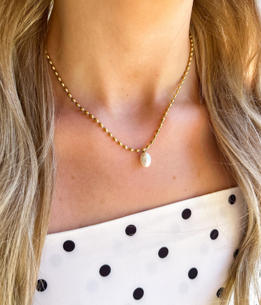 18K Gold Plated Waterproof Stainless Steel Chain Necklace
