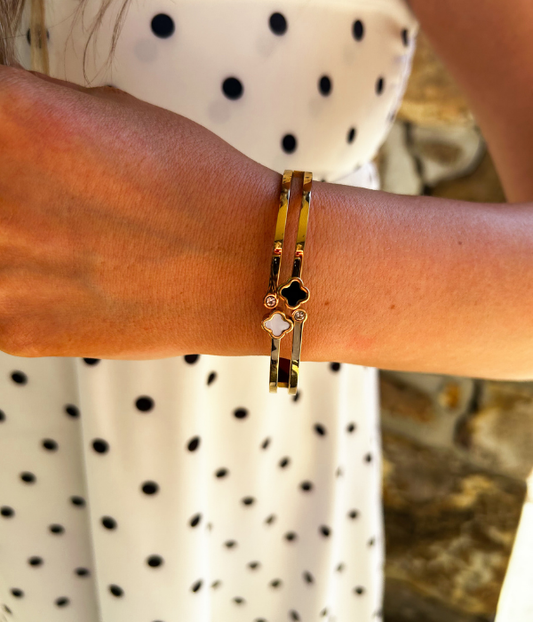 18K Gold Plated Waterproof Stainless Steel Bangle