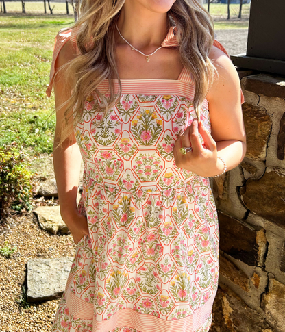 Capri Garden Floral Dress