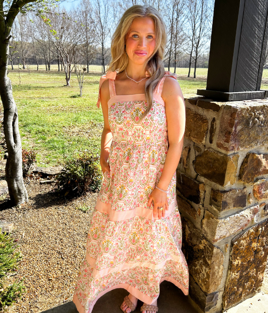 Capri Garden Floral Dress