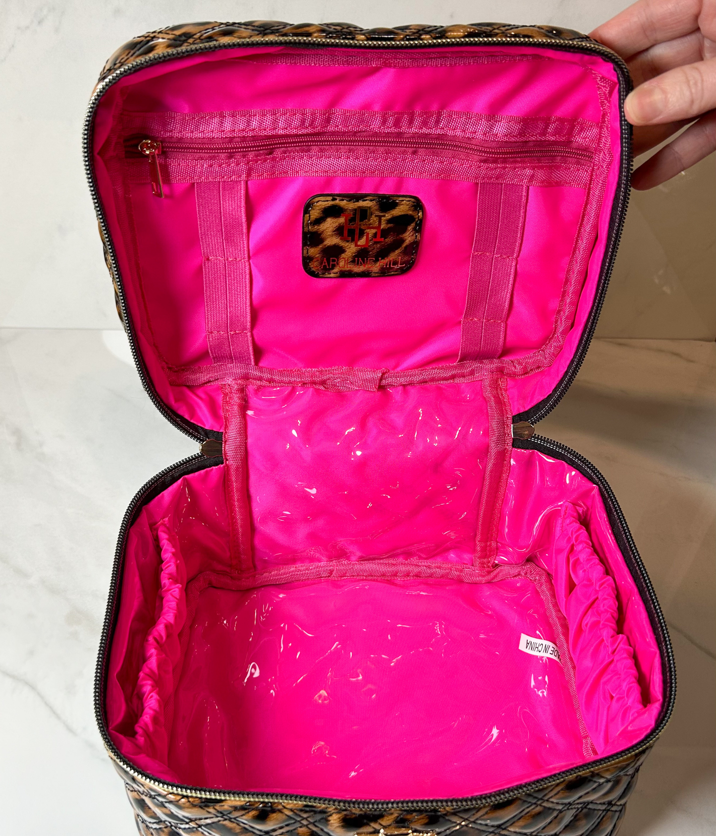 Hampton Train Case Leopard