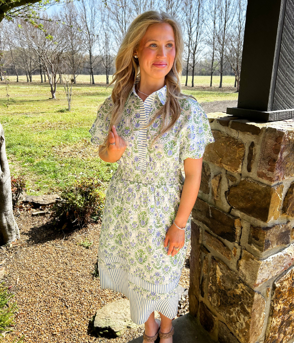 Nora Floral Midi Dress