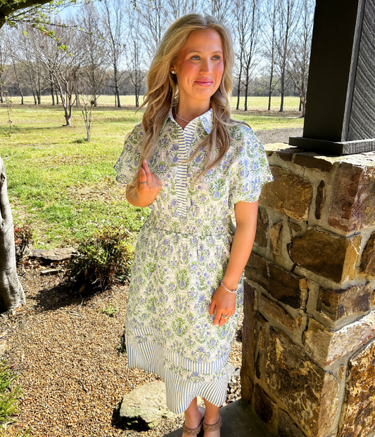 Nora Floral Midi Dress