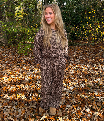 Leopard Lounge Set