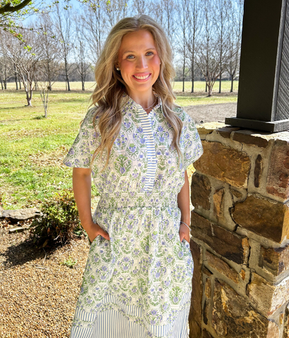 Nora Floral Midi Dress