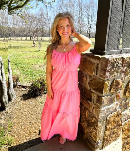 Better Things Pink Maxi Dress