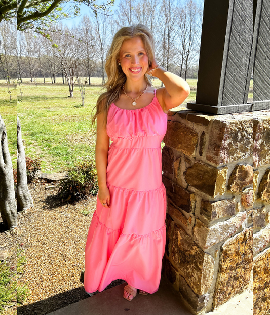 Better Things Pink Maxi Dress