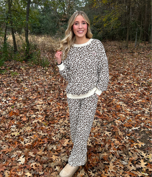 Macy Bow Leopard Set