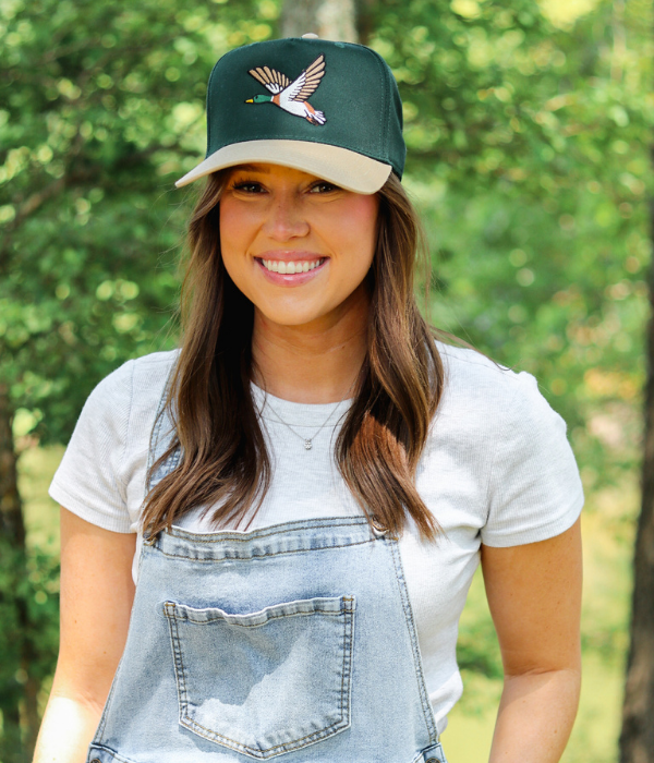 Flying Mallard Embroidered Hat