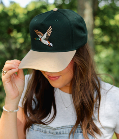 Flying Mallard Embroidered Hat