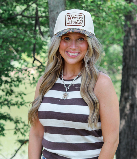 Howdy Darlin' Embroidered Patch Hat