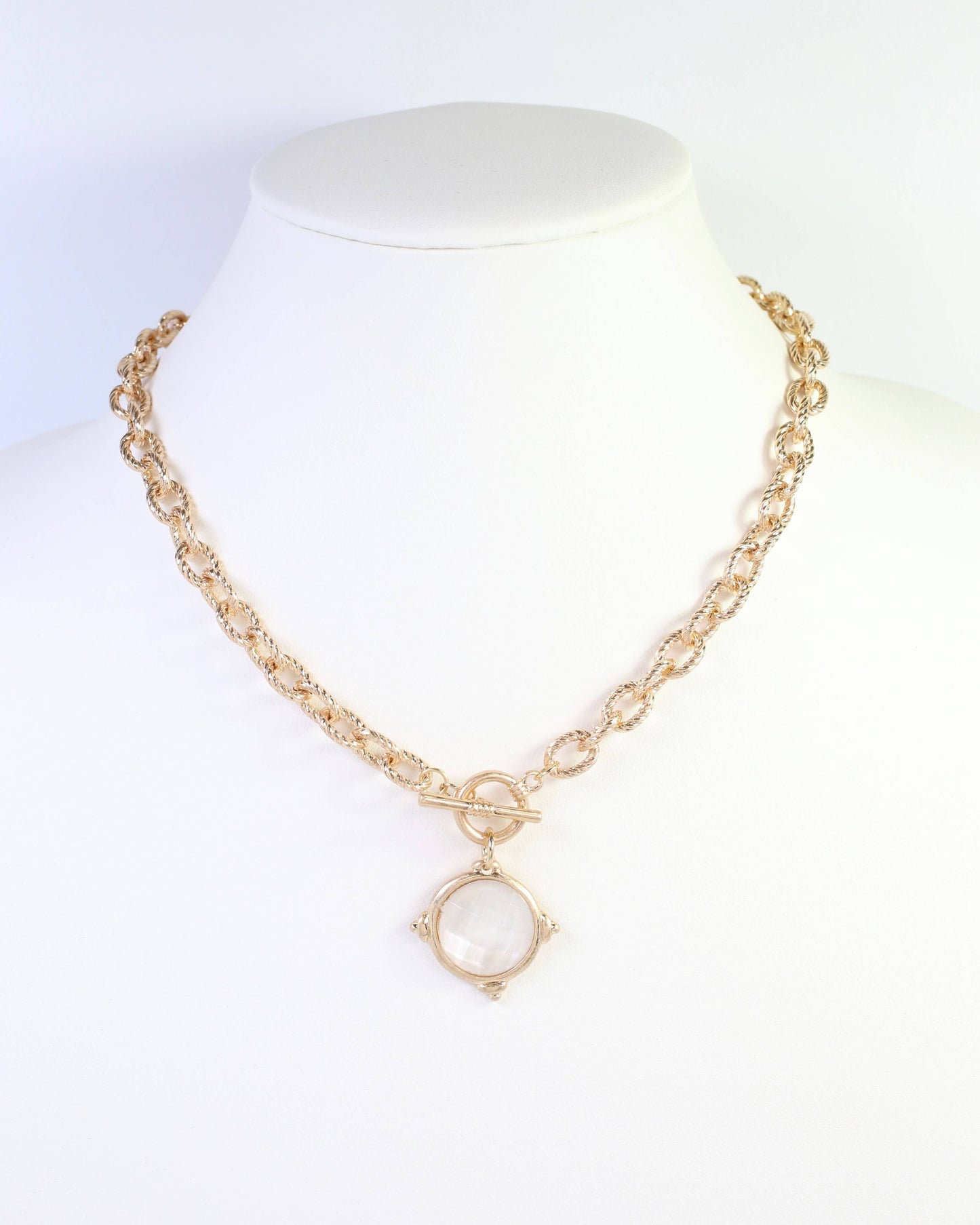 The Monroe Gold Chain Pendant Necklace