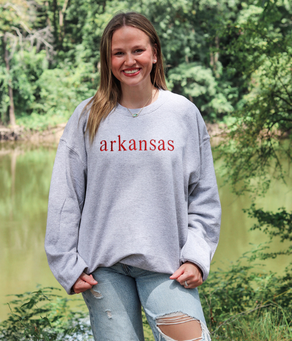 Arkansas Red Crew Sweatshirt