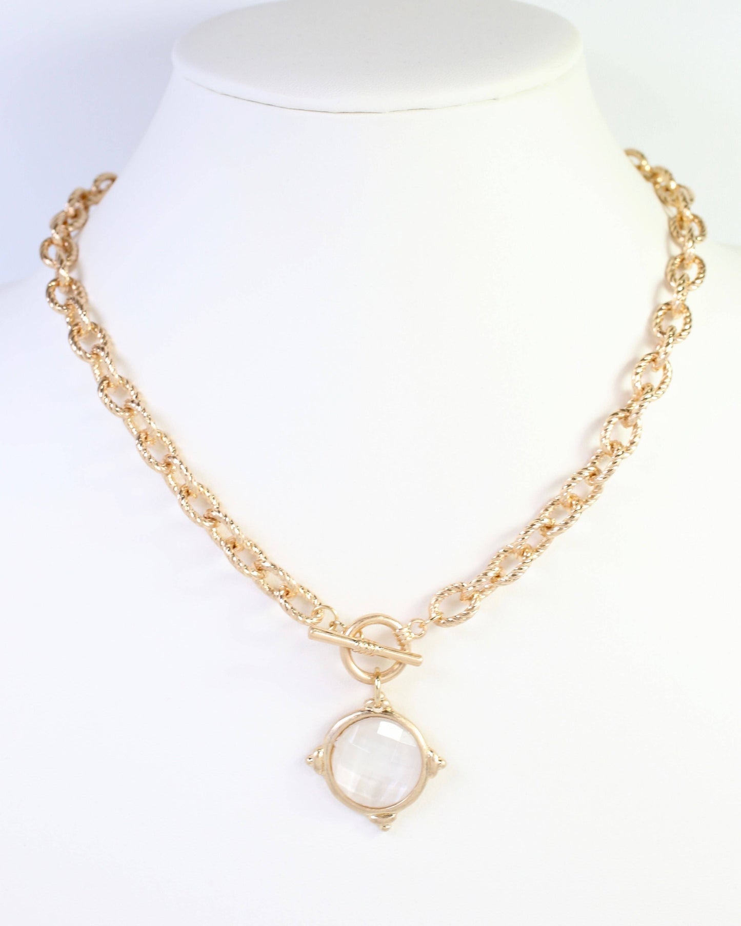 The Monroe Gold Chain Pendant Necklace